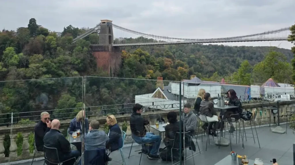 Where are Bristol rooftop bars located across the city?