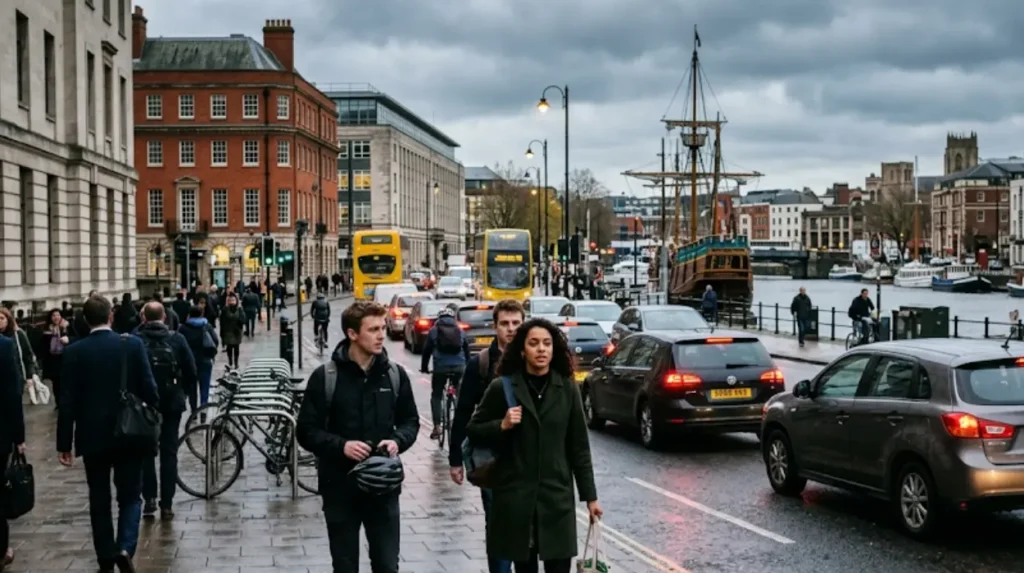 What challenges do young professionals face when living in Bristol?