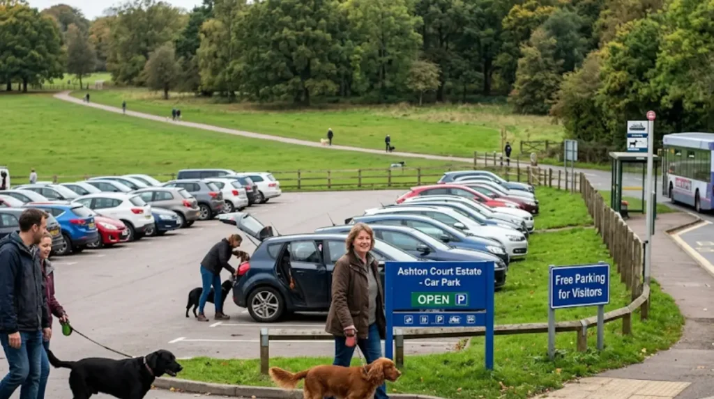 What parking and transport options serve Bristol dog walking spots?