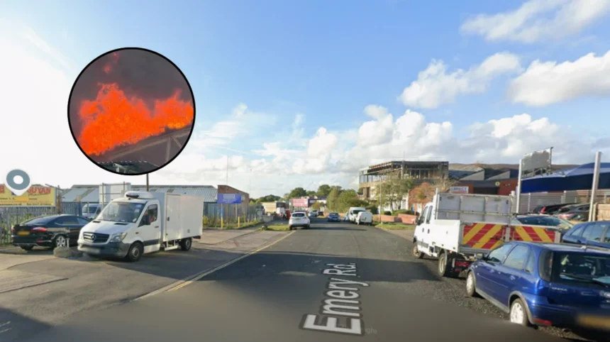 Major Industrial Fire and Explosions Hit Emery Road, Brislington 2026