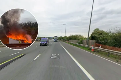 Severe M5 Lorry Fire Halts Traffic Near Clevedon 2026