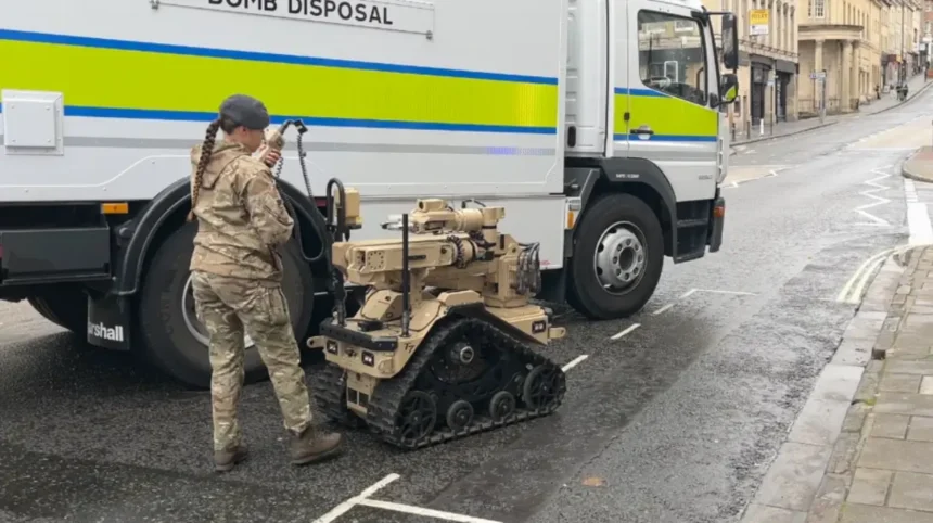 Bristol City Hall Suspicious Item Bomb Disposal Robot Incident 2026