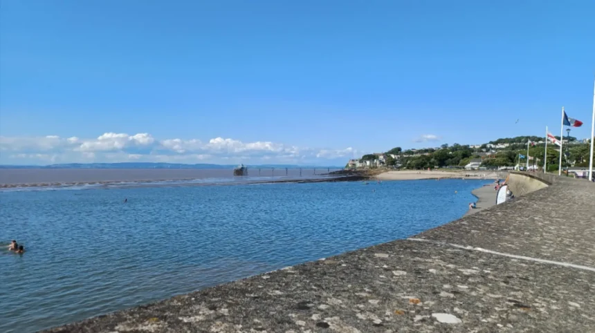 Clevedon Marine Lake Drained for Maintenance and Repairs in North Somerset 2026